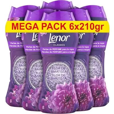 Ninguno Lenor Unstoppables Flor de Amatista Pack 6 x 210g Perlas Perfumadas Ninguno Lenor Unstoppables Flor de Amatista Pack 6 x 210g Perlas Perfumadas