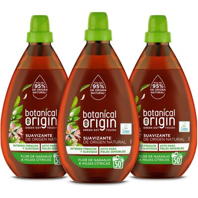 Botanical Origin Suavizante para ropa ecológico Fragancia Flor de naranjo y hojas cítricas 150 dosis (3x50) Botanical Origin Suavizante para ropa ecológico Fragancia Flor de naranjo y hojas cítricas 150 dosis (3x50)