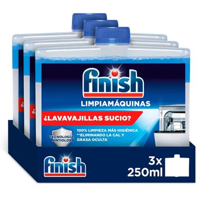 Finish Pack 3 Limpiamáquinas Lavavajillas Regular, Elimina Cal y Grasa, Sin Malos Olores Finish Pack 3 Limpiamáquinas Lavavajillas Regular, Elimina Cal y Grasa, Sin Malos Olores