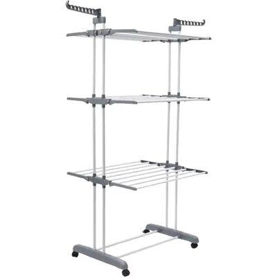 Ninguno LUTODY - Tendedero Vertical Plegable con Ruedas Giratorias - Gran Capacidad - Metálico para Interior y Exterior Ninguno LUTODY - Tendedero Vertical Plegable con Ruedas Giratorias - Gran Capacidad - Metálico para Interior y Exterior