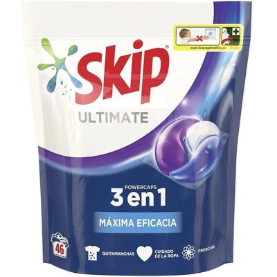 Ninguno Skip Detergente en Cápsulas 3 en 1 Máxima Eficacia 46 Lavados - Limpieza profunda y cuidado para tu ropa Ninguno Skip Detergente en Cápsulas 3 en 1 Máxima Eficacia 46 Lavados - Limpieza profunda y cuidado para tu ropa
