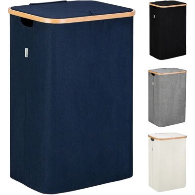 NONE Cesto de Ropa Sucia de Bambú con Tapa y Asas: 72L o 100 L, 2 Clasificaciones, Plegable, Bolsa Interior Lavable a Máquina - Solución Elegante y Práctica para la Lavandería en tu Dormitorio ,Cubo Ropa NONE Cesto de Ropa Sucia de Bambú con Tapa y Asas: 72L o 100 L, 2 Clasificaciones, Plegable, Bolsa Interior Lavable a Máquina - Solución Elegante y Práctica para la Lavandería en tu Dormitorio ,Cubo Ropa