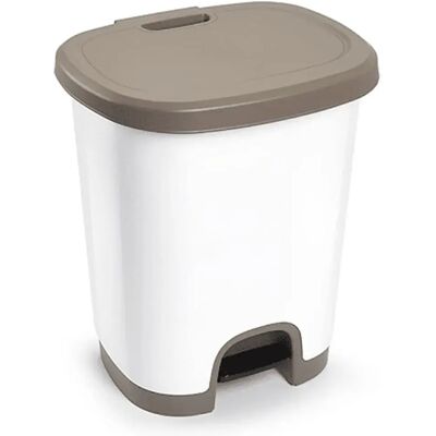Ninguno C.A - Cubo de Basura de Plástico con Pedal - Capacidad 18 Litros - Libre de BPA - 40cm x 32cm x 28cm Ninguno C.A - Cubo de Basura de Plástico con Pedal - Capacidad 18 Litros - Libre de BPA - 40cm x 32cm x 28cm