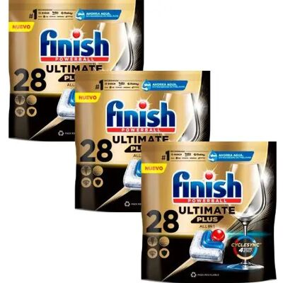 Ninguno FINISH Detergente Lavavajillas en capsulas Powerball Ultimate Plus Fresh - Pack AHORRO - 84 Dosis (3X28 dosis) Ninguno FINISH Detergente Lavavajillas en capsulas Powerball Ultimate Plus Fresh - Pack AHORRO - 84 Dosis (3X28 dosis)