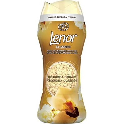 Ninguno PACK de 3 - LENOR Classics perlas para la lavadora perfumadas Orquídea Dorada bote 210 g Ninguno PACK de 3 - LENOR Classics perlas para la lavadora perfumadas Orquídea Dorada bote 210 g