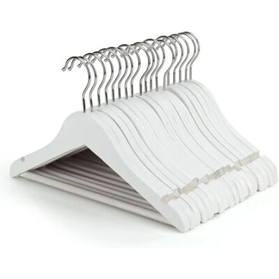 Ninguno Aicasa - Perchas de Madera Blanca para Ropa de Infantiles, Bebés, Niños, Hombros con Muescas, Antideslizantes para Chaquetas, Camisas, Pantalones, abrigos,Gancho Giratorio de 360°, Pack 6/12/24/48 Ninguno Aicasa - Perchas de Madera Blanca para Ropa de Infantiles, Bebés, Niños, Hombros con Muescas, Antideslizantes para Chaquetas, Camisas, Pantalones, abrigos,Gancho Giratorio de 360°, Pack 6/12/24/48