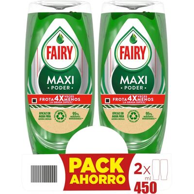 Ninguno FAIRY Maxi Poder Duplo 900 ml Lavavajillas Liquido a Mano 2x450 ml Con Poder Antigrasa, Limpieza Facil Platos, Ollas Y Sartenes Mas Grasientas Ninguno FAIRY Maxi Poder Duplo 900 ml Lavavajillas Liquido a Mano 2x450 ml Con Poder Antigrasa, Limpieza Facil Platos, Ollas Y Sartenes Mas Grasientas