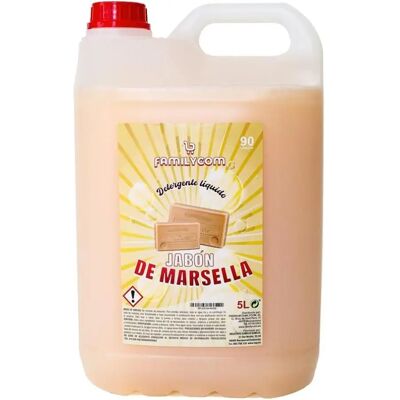 Ninguno FAMILYCOM. Detergente Lavadora Liquido Profesional Marsella Colores Jabon Tradicional, 5 Litros. Ninguno FAMILYCOM. Detergente Lavadora Liquido Profesional Marsella Colores Jabon Tradicional, 5 Litros.