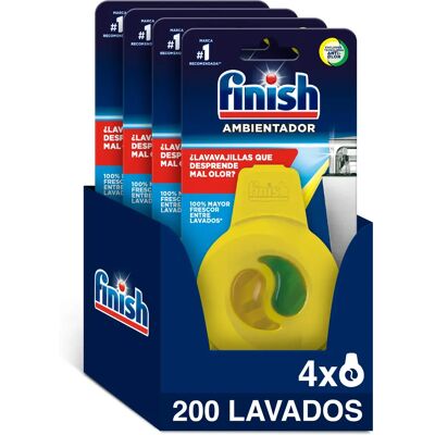 Finish 4x Ambientador Lavavajillas Limón, Evita Mal Olor, Aroma Fresco Lima Limon, Frescor Finish 4x Ambientador Lavavajillas Limón, Evita Mal Olor, Aroma Fresco Lima Limon, Frescor
