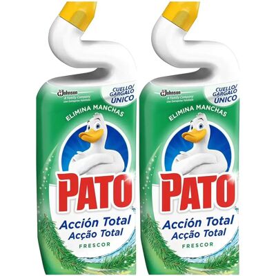 Ninguno Pato WC Frescor total- Limpiador Quitamanchas para Inodoro 2 Unidades*750 ml Ninguno Pato WC Frescor total- Limpiador Quitamanchas para Inodoro 2 Unidades*750 ml