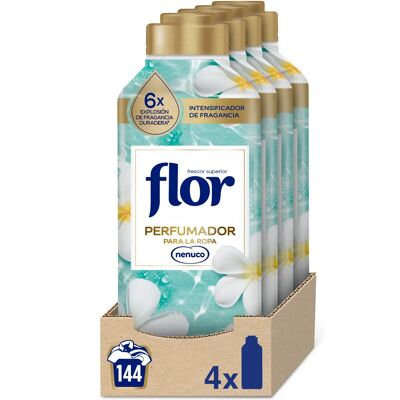 Flor Perfumador Para la Ropa Fragancia Nenuco 4x 720ml, Perfume Intenso y Duradero. Aroma Único y Delicado Flor Perfumador Para la Ropa Fragancia Nenuco 4x 720ml, Perfume Intenso y Duradero. Aroma Único y Delicado