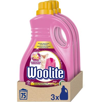 Woolite - Classic - Detergente liquido para ropa - 75 lavados (3 botellas 25 lavados) Woolite - Classic - Detergente liquido para ropa - 75 lavados (3 botellas 25 lavados)