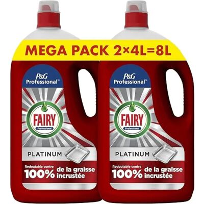 Fairy - Professional Platinum - 2 x 4L - Lavavajillas líquido Fairy - Professional Platinum - 2 x 4L - Lavavajillas líquido