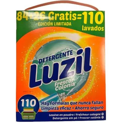 NONE DETERGENTE EN POLVO LUZIL FRESCOR COLONIA 84+26 LAVADOS GRATIS NONE DETERGENTE EN POLVO LUZIL FRESCOR COLONIA 84+26 LAVADOS GRATIS