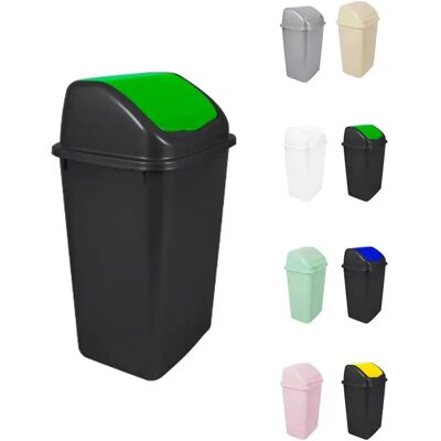 JARDIN202 Cubo de Basura con Tapadera Basculante - 15L / 25L / 30L / 50L - Papelera Ideal para Cocina, Baño y Oficina JARDIN202 Cubo de Basura con Tapadera Basculante - 15L / 25L / 30L / 50L - Papelera Ideal para Cocina, Baño y Oficina
