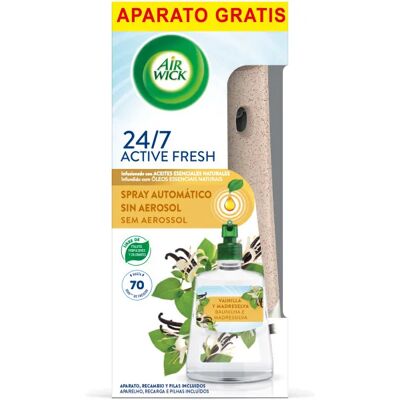 Air Wick Active Fresh Spray Automatico - Aparato + Recambio Ambientador para Casa, Varios Aromas , Sin Aerosol Air Wick Active Fresh Spray Automatico - Aparato + Recambio Ambientador para Casa, Varios Aromas , Sin Aerosol