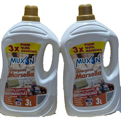Ninguno DETERGENTE LIQUIDO MARSELLA CONCENTRADO MUXAM 3L PACK 2 UNI Ninguno DETERGENTE LIQUIDO MARSELLA CONCENTRADO MUXAM 3L PACK 2 UNI