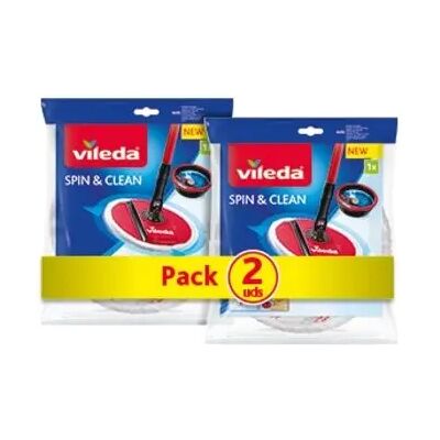 Vileda I Pack de 2 recambios Spin&Clean I 2 unidades. Vileda I Pack de 2 recambios Spin&Clean I 2 unidades.