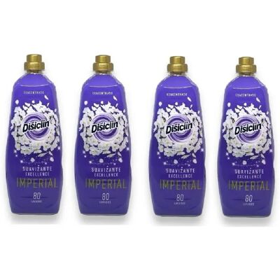 DISICLIN Suavizante para la ropa Concentrado IMPERIAL Botella 1.440ml 80 lavados (Pack 4) - Aura de lujo en cada lavado, Sensacion intensa de bienestar, Aroma duradero, Tecnología de micro-capsulas DISICLIN Suavizante para la ropa Concentrado IMPERIAL Botella 1.440ml 80 lavados (Pack 4) - Aura de lujo en cada lavado, Sensacion intensa de bienestar, Aroma duradero, Tecnología de micro-capsulas