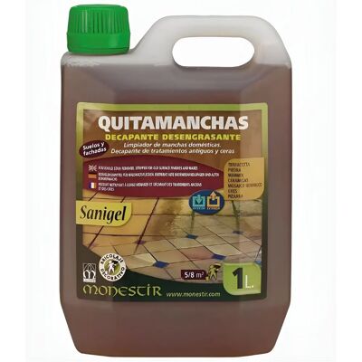 Monestir SANIGEL Quitamanchas Decapante Desengrasante - Limpiador Alcalino para Pavimentos Monestir SANIGEL Quitamanchas Decapante Desengrasante - Limpiador Alcalino para Pavimentos