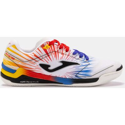 Zapatilla Fútbol Sala Adulto Joma Invicto 2476 Blanco Rojo Resistente Zapatilla Fútbol Sala Adulto Joma Invicto 2476 Blanco Rojo Resistente