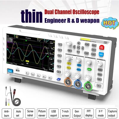 YsinoBear 1014D Osciloscopio Digital portátil Multímetro 100MHz * 2 2 en 1 Generador de señal de entrada de doble canal YsinoBear 1014D Osciloscopio Digital portátil Multímetro 100MHz * 2 2 en 1 Generador de señal de entrada de doble canal