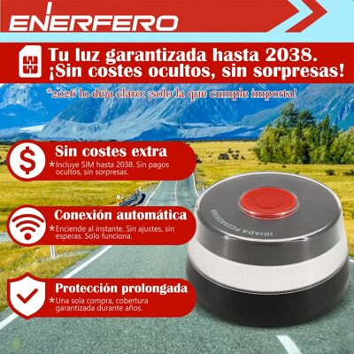 Other Enerfero-baliza v16 geolocalizada dgt, luz emergencia v16 homologada con gps,en pilas incluidas, visión 360 grados,IP54 Other Enerfero-baliza v16 geolocalizada dgt, luz emergencia v16 homologada con gps,en pilas incluidas, visión 360 grados,IP54