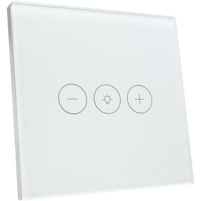 LED ATOMANT Regulador de Cristal Inteligente Wifi, Regulador luz de pared, Control Mediante APP Smart Life, Compatible con Alexa y Google Assistant, Pulsador Tactil Atenuador Iluminacion LED ATOMANT Regulador de Cristal Inteligente Wifi, Regulador luz de pared, Control Mediante APP Smart Life, Compatible con Alexa y Google Assistant, Pulsador Tactil Atenuador Iluminacion