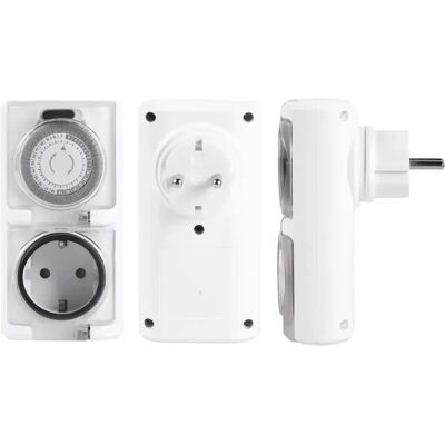 Ninguno Atmoss Reloj Temporizador IP44 - Temporizador Programador Analogico para Uso Exterior, Enchufe programable 24 Horas Blanco, MAX 16A 3680W 230V, Referencia RLJ-012 Ninguno Atmoss Reloj Temporizador IP44 - Temporizador Programador Analogico para Uso Exterior, Enchufe programable 24 Horas Blanco, MAX 16A 3680W 230V, Referencia RLJ-012