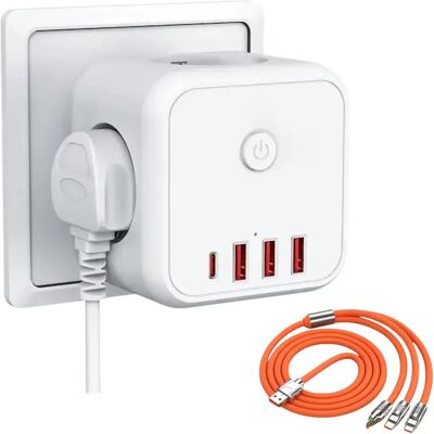 GENERIC - Cubo USB 7-en-1 - Power Strip GENERIC - Cubo USB 7-en-1 - Power Strip