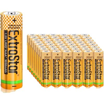 Pila Alcalina de AA y AAA, Pack de Ahorro de EXTRASTAR, Paquetes de 12, 24 y 48 Unidades, Pila de 1,5V Larga Duración LR03 LR06 para Mando, Juguetes, Linternas, Reloj, Electronico, 5 Años de fecha Pila Alcalina de AA y AAA, Pack de Ahorro de EXTRASTAR, Paquetes de 12, 24 y 48 Unidades, Pila de 1,5V Larga Duración LR03 LR06 para Mando, Juguetes, Linternas, Reloj, Electronico, 5 Años de fecha