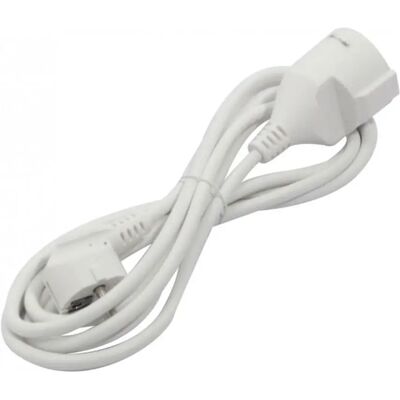 Ninguno Cable alargador eléctrico con enchufe Schuko – 2 / 3 / 5 / 8 / 10 metros – Color blanco – Cable de extensión resistente para uso doméstico y profesional – 250V – 16A - Max. 3680W - Conector macho y Ninguno Cable alargador eléctrico con enchufe Schuko – 2 / 3 / 5 / 8 / 10 metros – Color blanco – Cable de extensión resistente para uso doméstico y profesional – 250V – 16A - Max. 3680W - Conector macho y