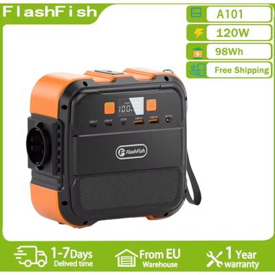 Other Flashfish A101 Mini estación de energía portátil 120W generador Solar 98Wh batería de litio respaldo para el hogar Camping al aire libre energía móvil Other Flashfish A101 Mini estación de energía portátil 120W generador Solar 98Wh batería de litio respaldo para el hogar Camping al aire libre energía móvil