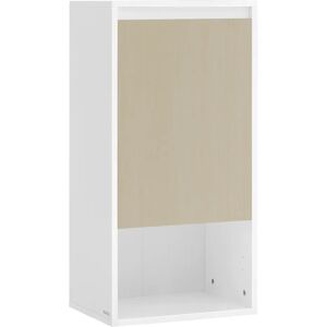VASAGLE Armario de Baño, Armario de Pared de Baño, Puerta con Dirección de Apertura Ajustable, Estante Ajustable, 30 x 40 x 80 cm, Blanco Nube y Beige Natural VASAGLE Armario de Baño, Armario de Pared de Baño, Puerta con Dirección de Apertura Ajustable, Estante Ajustable, 30 x 40 x 80 cm, Blanco Nube y Beige Natural