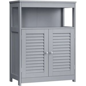VASAGLE Armario del Baño, Mueble Baño, Armario de Cocina, Organizador con Compartimiento Abierto, Armario Almacenaje con 2 Puertas, 30 x 60 x 80 cm, Gris Paloma VASAGLE Armario del Baño, Mueble Baño, Armario de Cocina, Organizador con Compartimiento Abierto, Armario Almacenaje con 2 Puertas, 30 x 60 x 80 cm, Gris Paloma