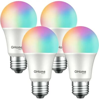 Ninguno Bombilla LED Inteligente WiFi E27 Sin Necesidad de Hub Compatible Alexa, Echo y Google Home, Bombilla LED 806lm Equivalente 80 Watios, Bombilla RGB Blanco Cálido/Frío, 4 Pack Ninguno Bombilla LED Inteligente WiFi E27 Sin Necesidad de Hub Compatible Alexa, Echo y Google Home, Bombilla LED 806lm Equivalente 80 Watios, Bombilla RGB Blanco Cálido/Frío, 4 Pack