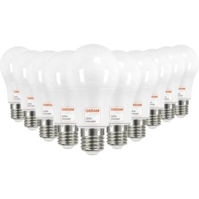 Ninguno FACTORLED BOMBILLAS LED 12W OSRAM E27 A60, PACK 10 UNIDADES, 1440 LM GRAN LUMINOSIDAD, LUZ BLANCA 2700K - 4000K- 6000K Ninguno FACTORLED BOMBILLAS LED 12W OSRAM E27 A60, PACK 10 UNIDADES, 1440 LM GRAN LUMINOSIDAD, LUZ BLANCA 2700K - 4000K- 6000K