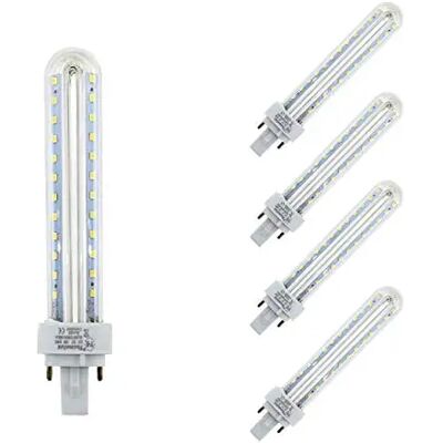 NONE Lámpara Bombilla Led 2U Tubo G24 6500 K Luz Fría 12W (Pack 5 ) Eficiencia Energetica A+ NONE Lámpara Bombilla Led 2U Tubo G24 6500 K Luz Fría 12W (Pack 5 ) Eficiencia Energetica A+