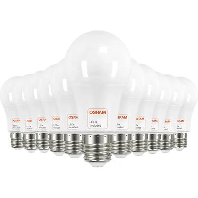 Ninguno FACTORLED BOMBILLAS LED 9W OSRAM E27 A60, PACK 10 UNIDADES, 1080 LM GRAN LUMINOSIDAD, LUZ BLANCA 2700K - 4000K- 6000K Ninguno FACTORLED BOMBILLAS LED 9W OSRAM E27 A60, PACK 10 UNIDADES, 1080 LM GRAN LUMINOSIDAD, LUZ BLANCA 2700K - 4000K- 6000K
