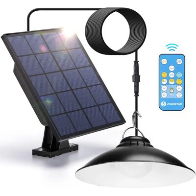 Aigostar Luz Solar Exterior con Mando a Distancia y Batería de Gran Capacidad Aigostar Luz Solar Exterior con Mando a Distancia y Batería de Gran Capacidad