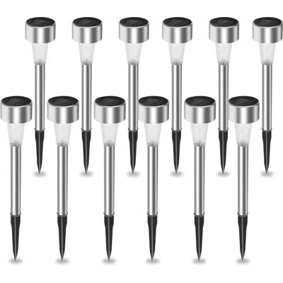 Aigostar Luces Solares Jardín 12 Pcs Lamparas Solares Jardín/Paisaje 6500K IP44 Impermeable, Luz Solar de Césped Para Pasillo, Césped, Patio Aigostar Luces Solares Jardín 12 Pcs Lamparas Solares Jardín/Paisaje 6500K IP44 Impermeable, Luz Solar de Césped Para Pasillo, Césped, Patio