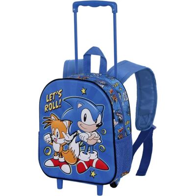 Mochila Trolley con ruedas Guardería Sonic Lets Roll 3D 76342 Mochila Trolley con ruedas Guardería Sonic Lets Roll 3D 76342