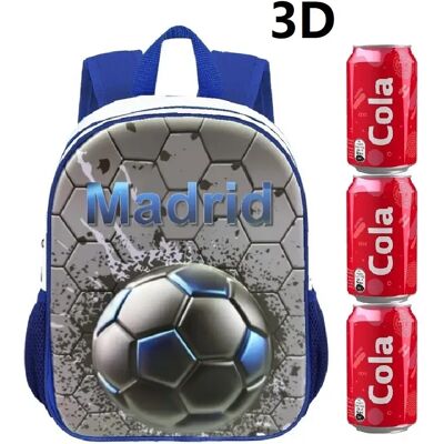 Mochila PEQUEÑA INFANTIL PRIMERA DE PRIMARIA 3D de FUTBOL MADRID 32CM,Medidas: 32x26x10cm,Vuelta al cole,MOCHILA DE COLE,cm,fespu Mochila PEQUEÑA INFANTIL PRIMERA DE PRIMARIA 3D de FUTBOL MADRID 32CM,Medidas: 32x26x10cm,Vuelta al cole,MOCHILA DE COLE,cm,fespu