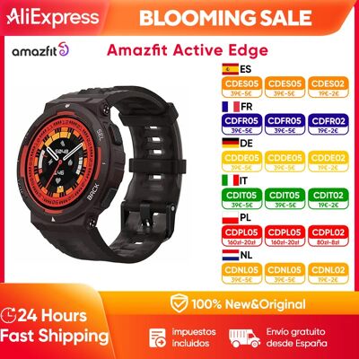 Amazfit Active Edge 46mm Smartwatch GPS al aire libre deportes correr impermeable Monitor de ritmo cardíaco y oxígeno en sangre para hombres y mujeres Amazfit Active Edge 46mm Smartwatch GPS al aire libre deportes correr impermeable Monitor de ritmo cardíaco y oxígeno en sangre para hombres y mujeres