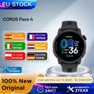 Reloj Deportivo COROS Pace 4 Ultraligero, Pantalla Táctil AMOLED de 1.2 Pulgadas, Reloj para Correr de 32 g, 19 Días de Uso Reloj Deportivo COROS Pace 4 Ultraligero, Pantalla Táctil AMOLED de 1.2 Pulgadas, Reloj para Correr de 32 g, 19 Días de Uso
