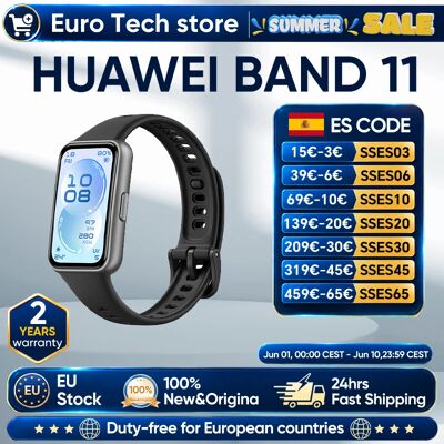 Reloj inteligente Huawei Band 11 AMOLED de 1,62 pulgadas 5ATM Frecuencia cardíaca SpO₂ Bluetooth 6.0 Android e iOS Reloj inteligente Huawei Band 11 AMOLED de 1,62 pulgadas 5ATM Frecuencia cardíaca SpO₂ Bluetooth 6.0 Android e iOS