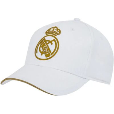Gorra Real Madrid Blanca con Motivo en Relieve para Niño Gorra Real Madrid Blanca con Motivo en Relieve para Niño