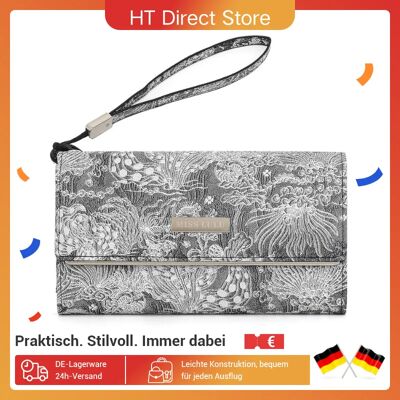 Miss Lulu-cartera de piel sintética multicolor para mujer, monedero largo, elegante, práctico, portm Miss Lulu-cartera de piel sintética multicolor para mujer, monedero largo, elegante, práctico, portm