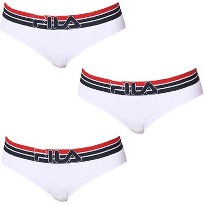 Pack 3 bragas deportivas FILA color blanco Pack 3 bragas deportivas FILA color blanco