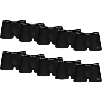 Pack 10 calzoncillos Kappa en color negro para hombre Pack 10 calzoncillos Kappa en color negro para hombre